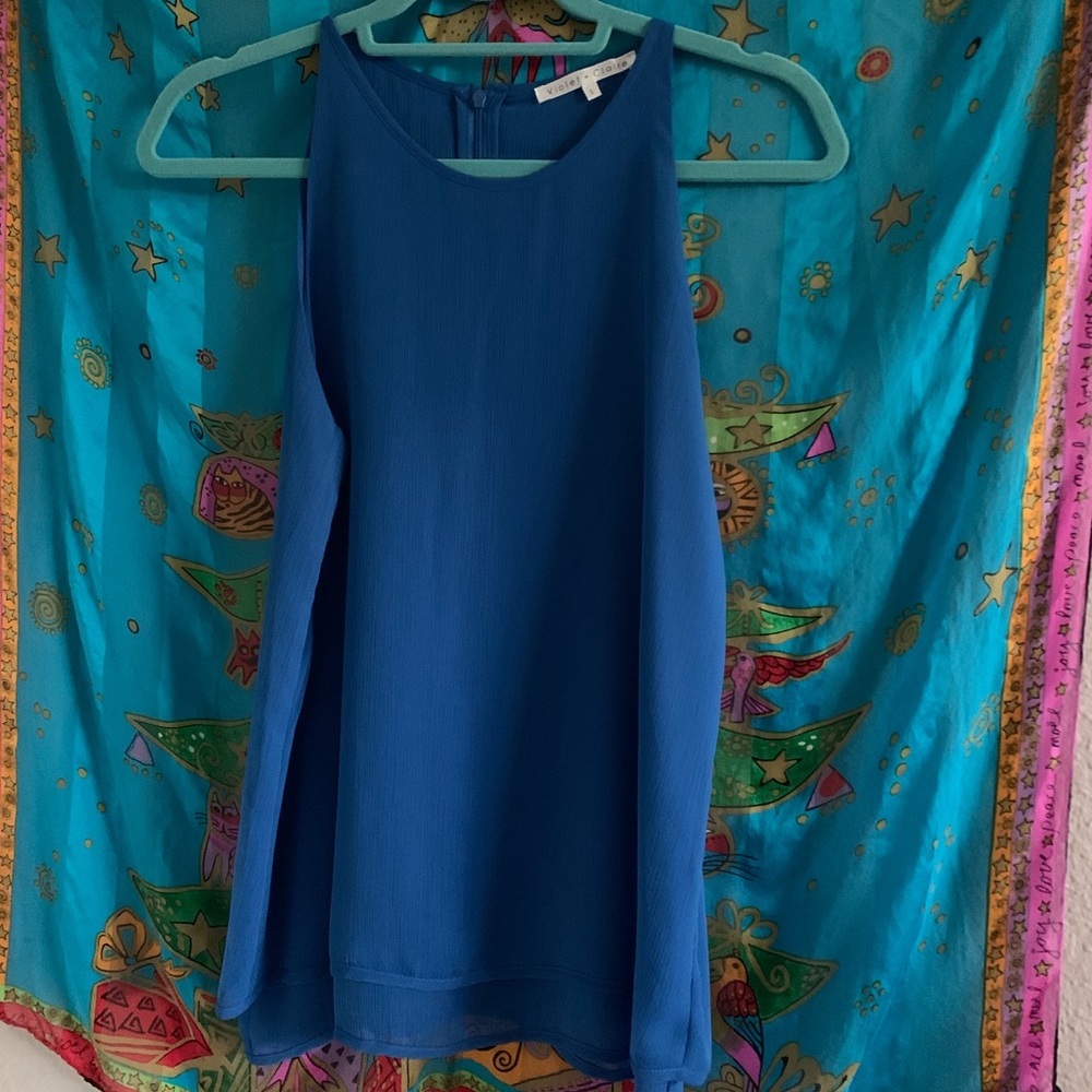 Blue tank top!